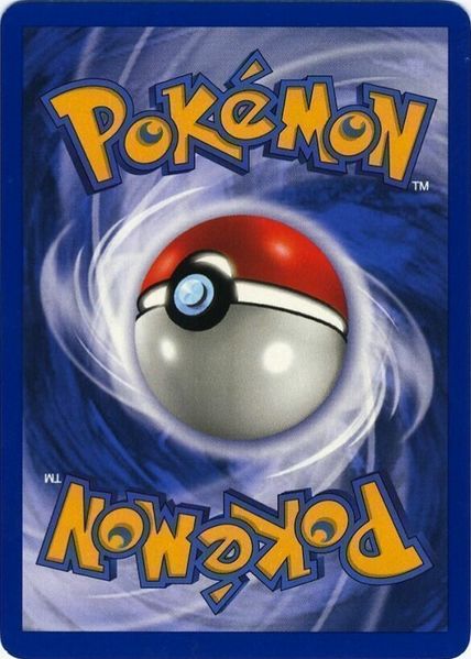 The back of a pokemon card.